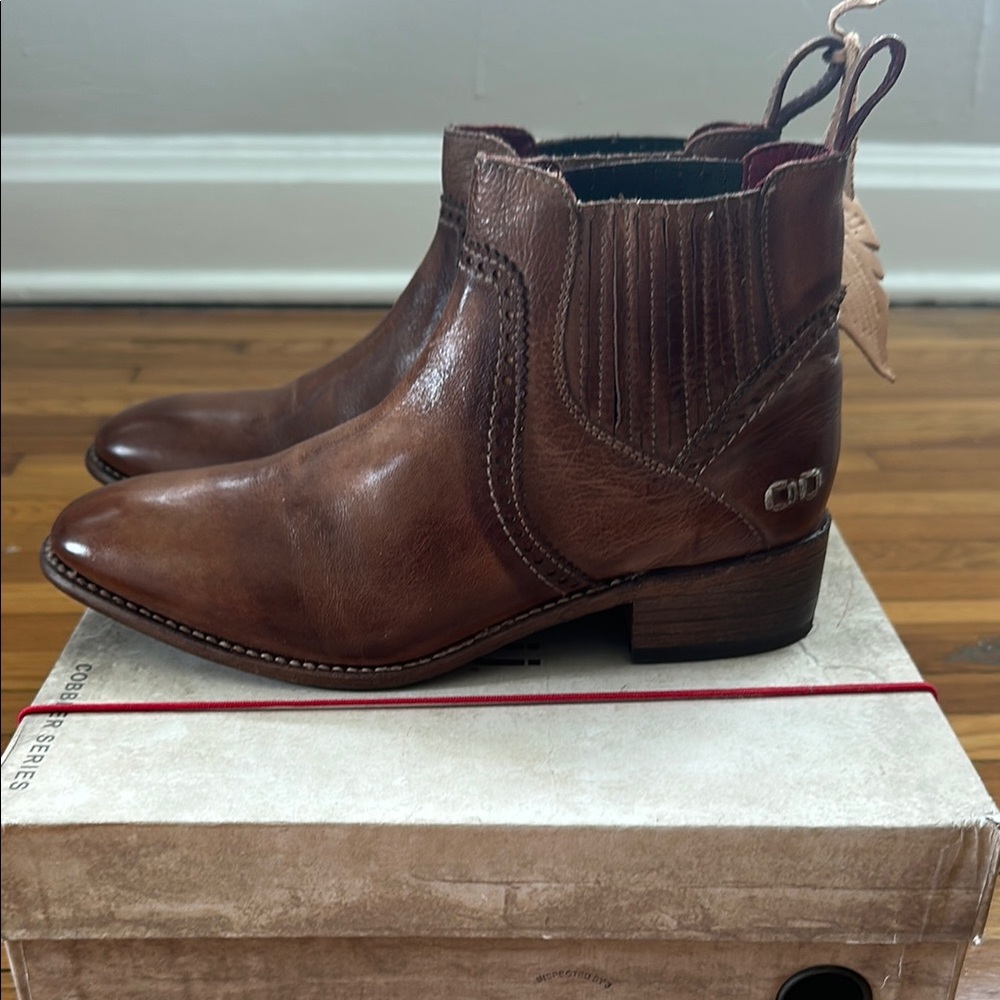 BED|STU Brown Leather Bleecker Chelsea Boots - Picture 3 of 6
